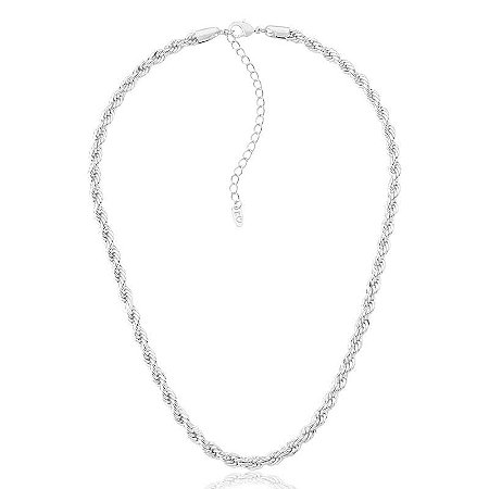 Colar Cordão Baiano  Branco Grosso