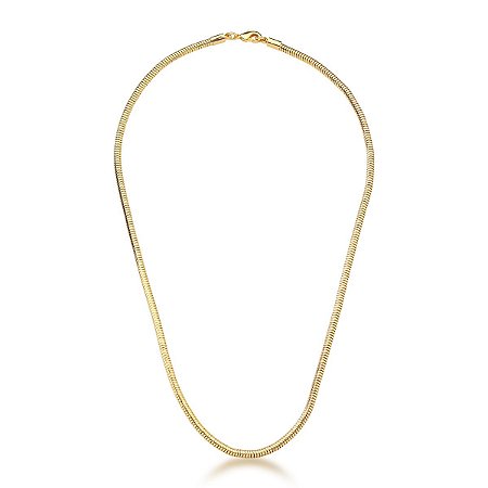 Colar Rabo de Rato 3mm Dourado