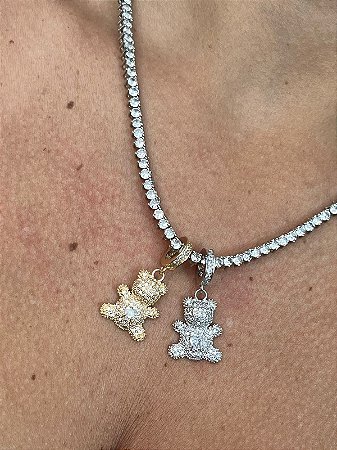 Pingente Teddy Cravejado
