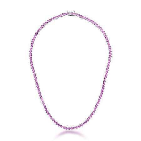 Colar Riviera Pink 3 Garras - 40cm