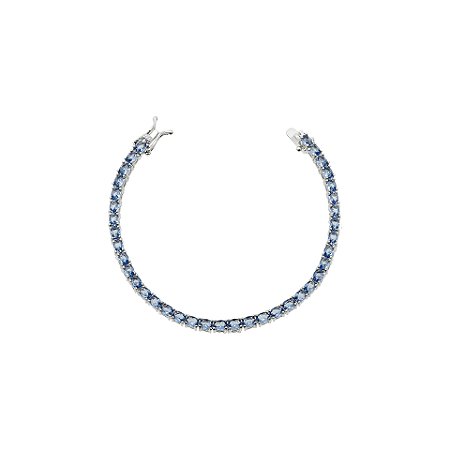 Pulseira Riviera Zircônias Ovais Tanzanita