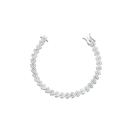 Pulseira Riviera Corações Cravejados