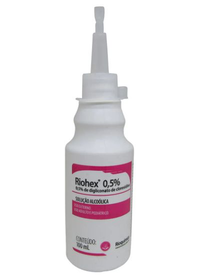 Clorexidina 0,5% Alcoólica Riohex 100ml Rioquimica - Cirúrgica Nacional Med