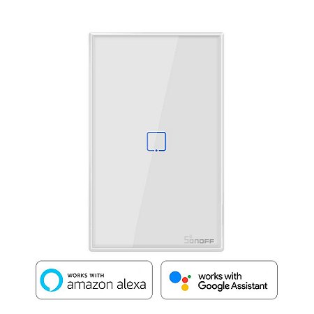 Sonoff TX Series 1CH Interruptor Inteligente Touch Wi-Fi - Branco