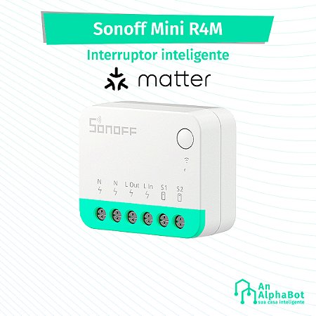 Sonoff Mini R4 Matter Compatível com Alexa e Google Assistant
