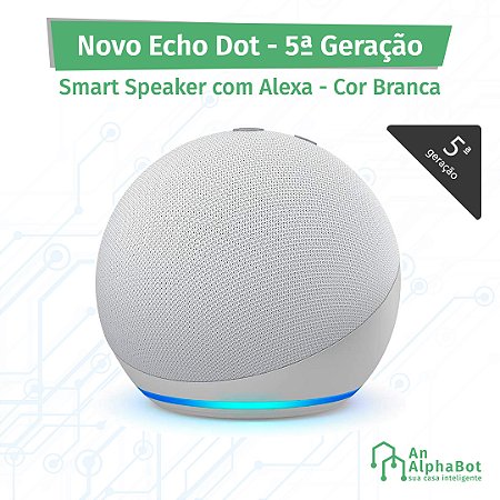 Echo Dot (5ª Geração) Branca: Smart Speaker com Alexa