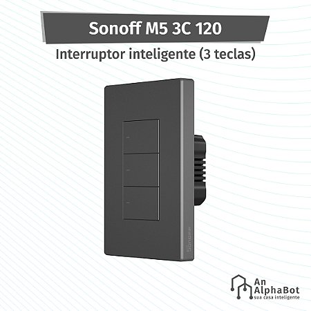 Sonoff M5 3C 120 Interruptor Inteligente Wi-Fi - Grafite