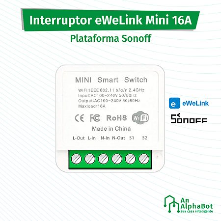eWeLink Mini 16A - Interruptor Inteligente Wi-Fi