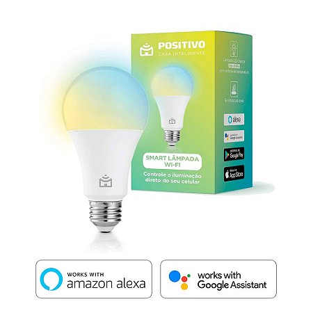 Lâmpada Inteligente Wi-Fi LED RGB 9w - Positivo