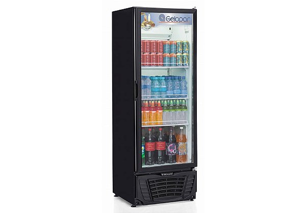 Refrigerador Vertical Gelopar Turmalina GPTU-40 414 Litros Ar Forçado com Placa Fria 220v (preto)