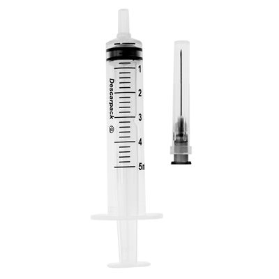 Seringa 5ml c/Agulha 25x0,7 - Descarpack