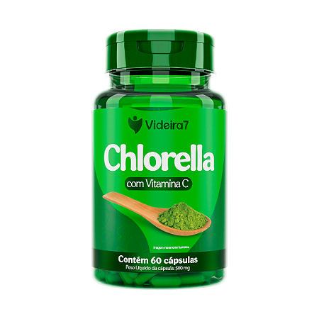 Clorella com Vitamina C 500mg - 60 Cápsulas - VIDEIRA7