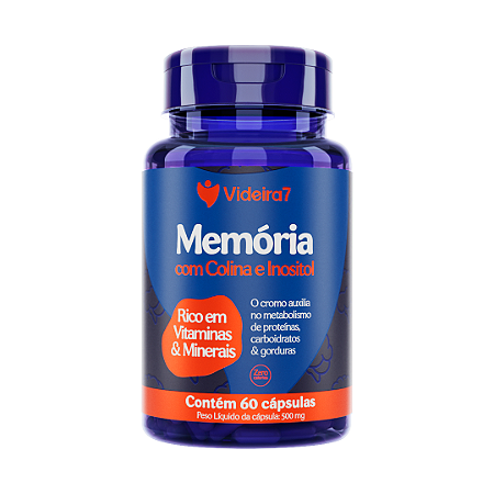 Memória Suplemento 500mg - 60 Cápsulas - VIDEIRA7