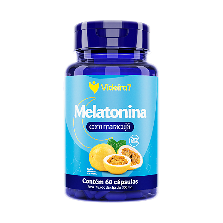 Melatonina com Maracujá 500mg - 60 Cápsulas - VIDEIRA7