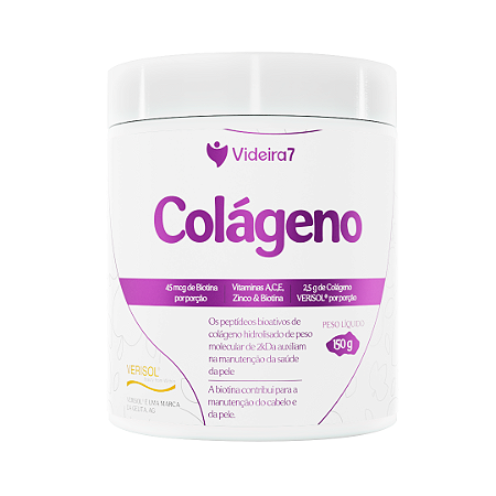 Colágeno Verisol com Coenzima Q10 e Ácido Hialurônico 200g - Sabor Natural - VIDEIRA7
