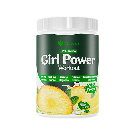 Pré Treino Girl Power 300g - Sabor Abacaxi com Hortelã - VIDEIRA7