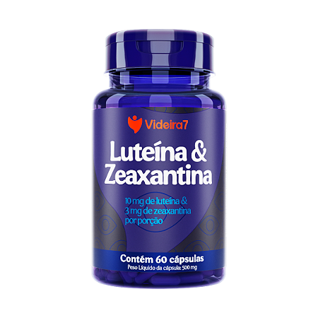 Luteína e Zeaxantina 500mg - 60 Cápsulas - VIDEIRA7