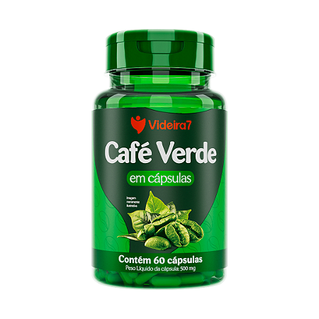 Café Verde 500mg - 60 Cápsulas - VIDEIRA7