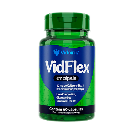 Vidflex com Colágeno Tipo 2 500mg - 60 Caps - VIDEIRA7