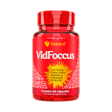 Vidfoccus com Colina 500mg - 60 Cápsulas - VIDEIRA7