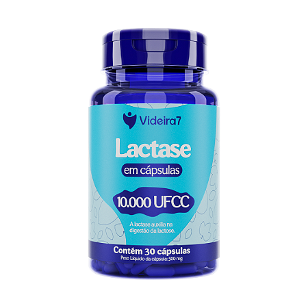 Enzima Lactase 10.000 FCC - 30 cápsulas - VIDEIRA7