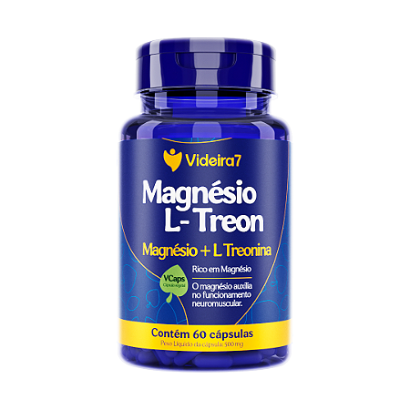 Magnésio L-Treon 500mg - 60 Vegan Cápsulas - VIDEIRA 7