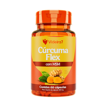 Cúrcuma Flex (Cúrcuma + MSM) - 60 Cápsulas - VIDEIRA7