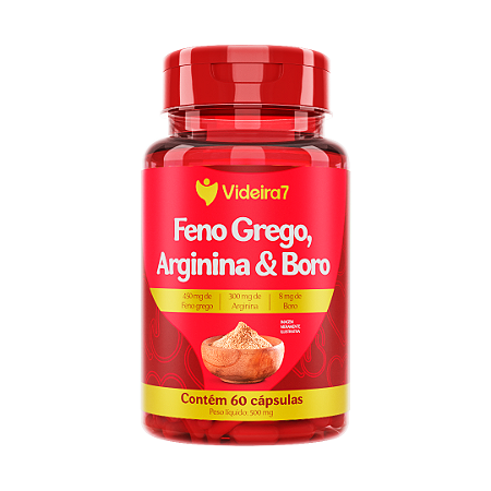 Feno Grego com Boro e Arginina - 60 cápsulas - VIDEIRA7