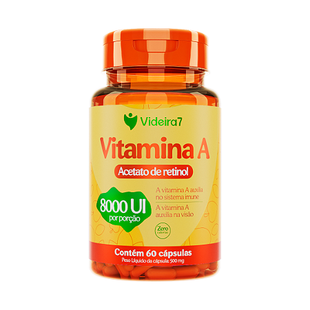 Vitamina A 8000 Ui 60 Caps - Videira 7