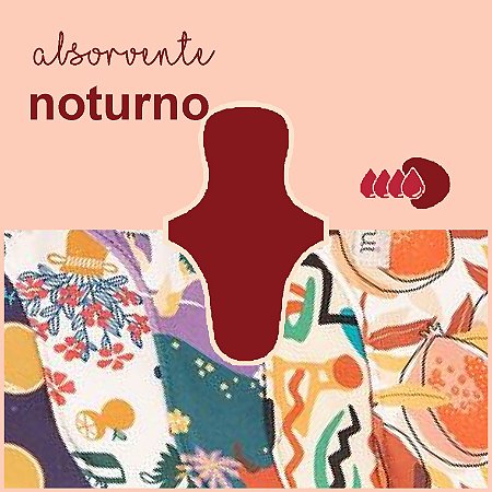 Absorvente Korui Noturno - Estampado