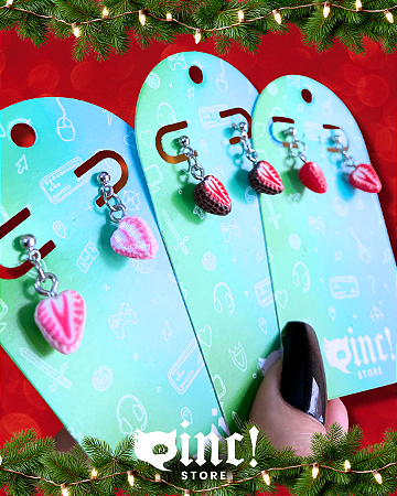 Brincos Moranguinhos