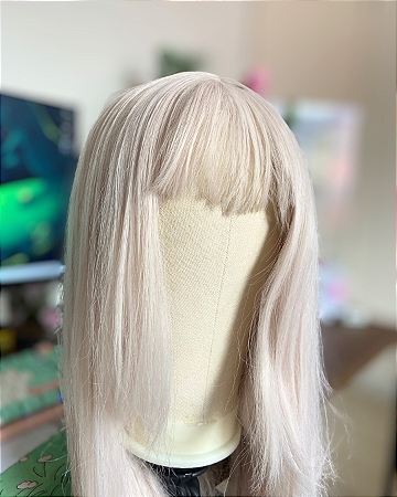 Peruca branca grande