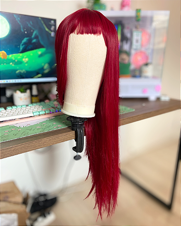 peruca vermelha