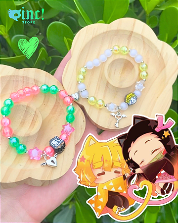 2 Pulseiras Zenitsuw e Nezukoh