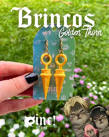 💛 Brincos Golden Thorn — Espinhos Dourados ✨🗡️