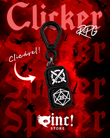 ⚔️🎲 Clicker RPG — Mestre da Aventura 🖤