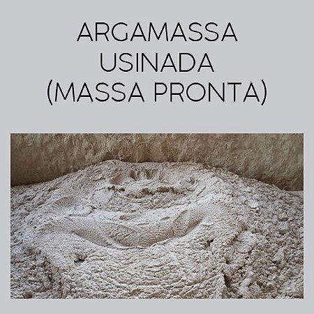 Argamassa Usinada - Massa Pronta de Areia e Cal