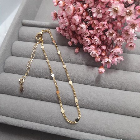 PULSEIRA CHAPINHA BANHADO EM OURO 18K