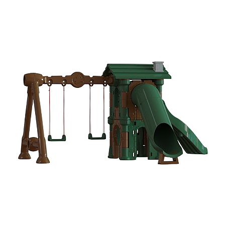 Playground Torre do Castelo Eco com Balanço e Escorregador Infantil Freso