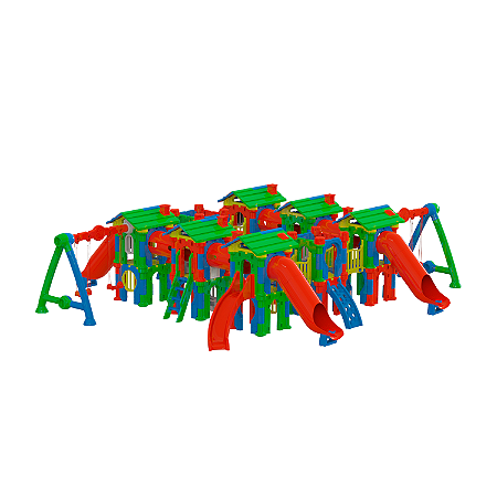 Playground Vila Global Freso com Escorregador e Balanço Infantil