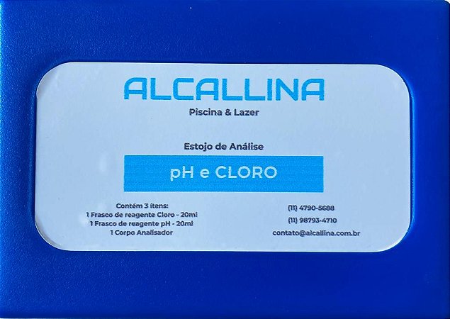 Estojo de Análise CL - pH Alcallina