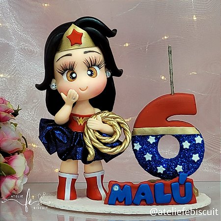 Topo de Bolo Mulher Maravilha