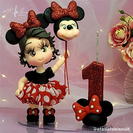 Topo de bolo Infantil Ratinho Balão