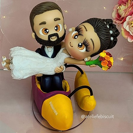 Topo de Bolo Noivinhos personalizados 1