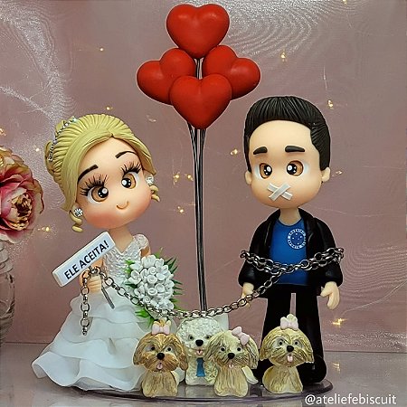 Topo de Bolo Noivinhos Personalizados 2