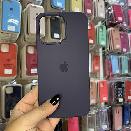 Capa Azul Escuro Estilo Original para iPhone 14 Pró Max