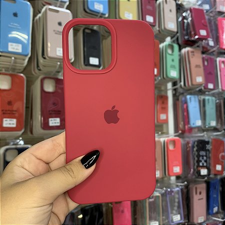 Capa Vermelho Rouge Estilo Original para iPhone 13 Pró Max