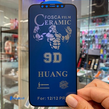 Película Cerâmica Fosca com Privacidade Iphone 12 / Iphone 12 Pro