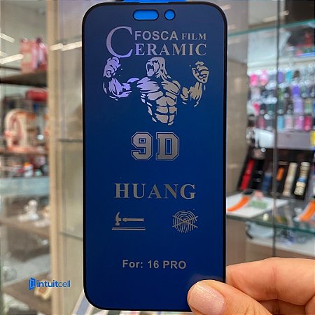 Película Cerâmica Fosca com Privacidade Iphone 16 Pró