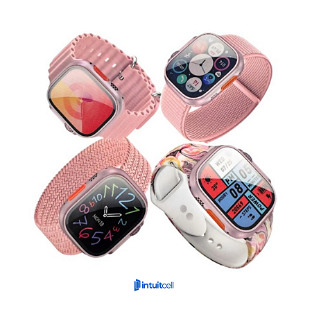 Relógio SmartWatch W73 Pro Max com 4 Pulseiras